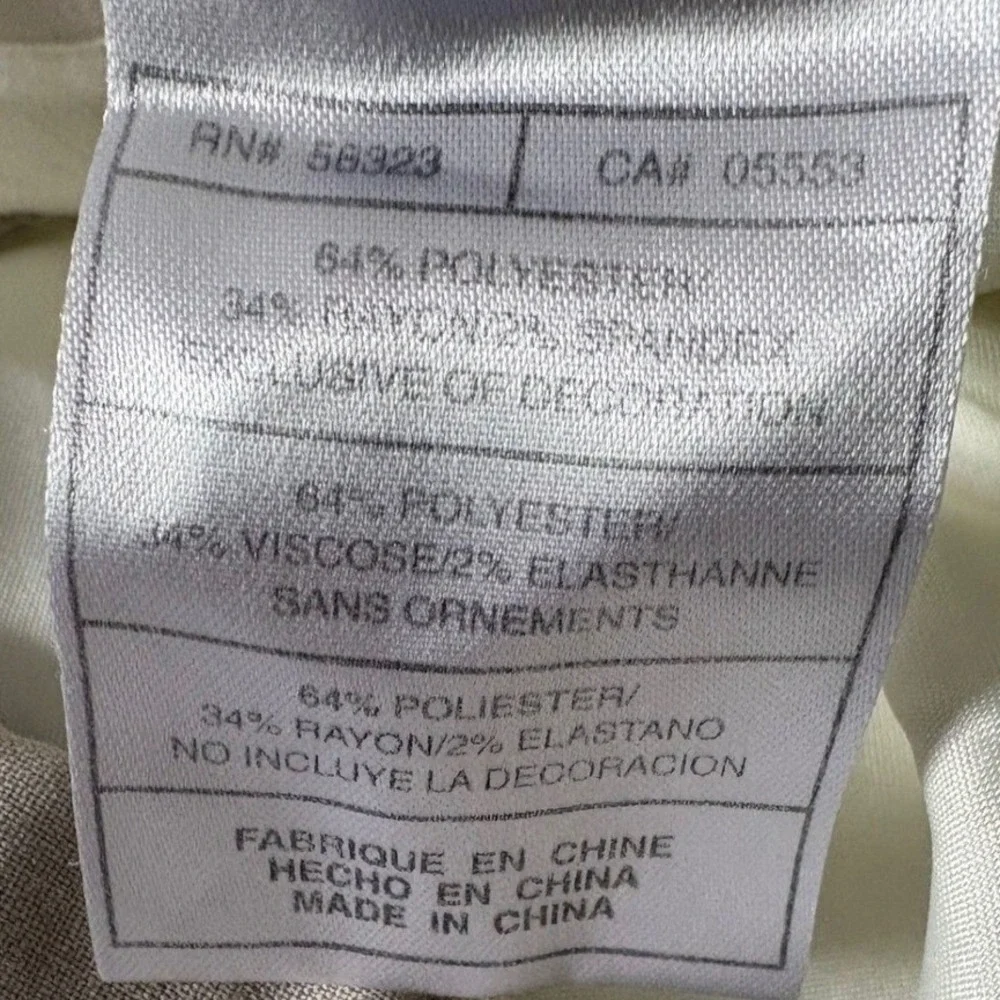 Nike Tiger Woods Collection Golf Pants Mens 34x32 Beige Dri-FIT Stretch Trousers